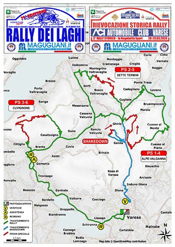 cartina-Rally dei Laghi 2020-vivilanotizia