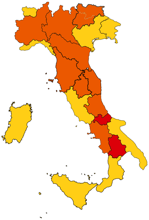 Cartina italia-vivilanotizia